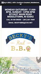 Mobile Screenshot of beckysbbq.com